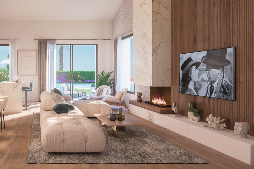 New-build semi-detached villa in Galapagar - living-dining room