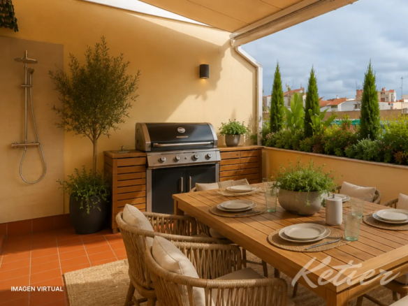 Atico en Chamberi Madrid Terraza Virtual