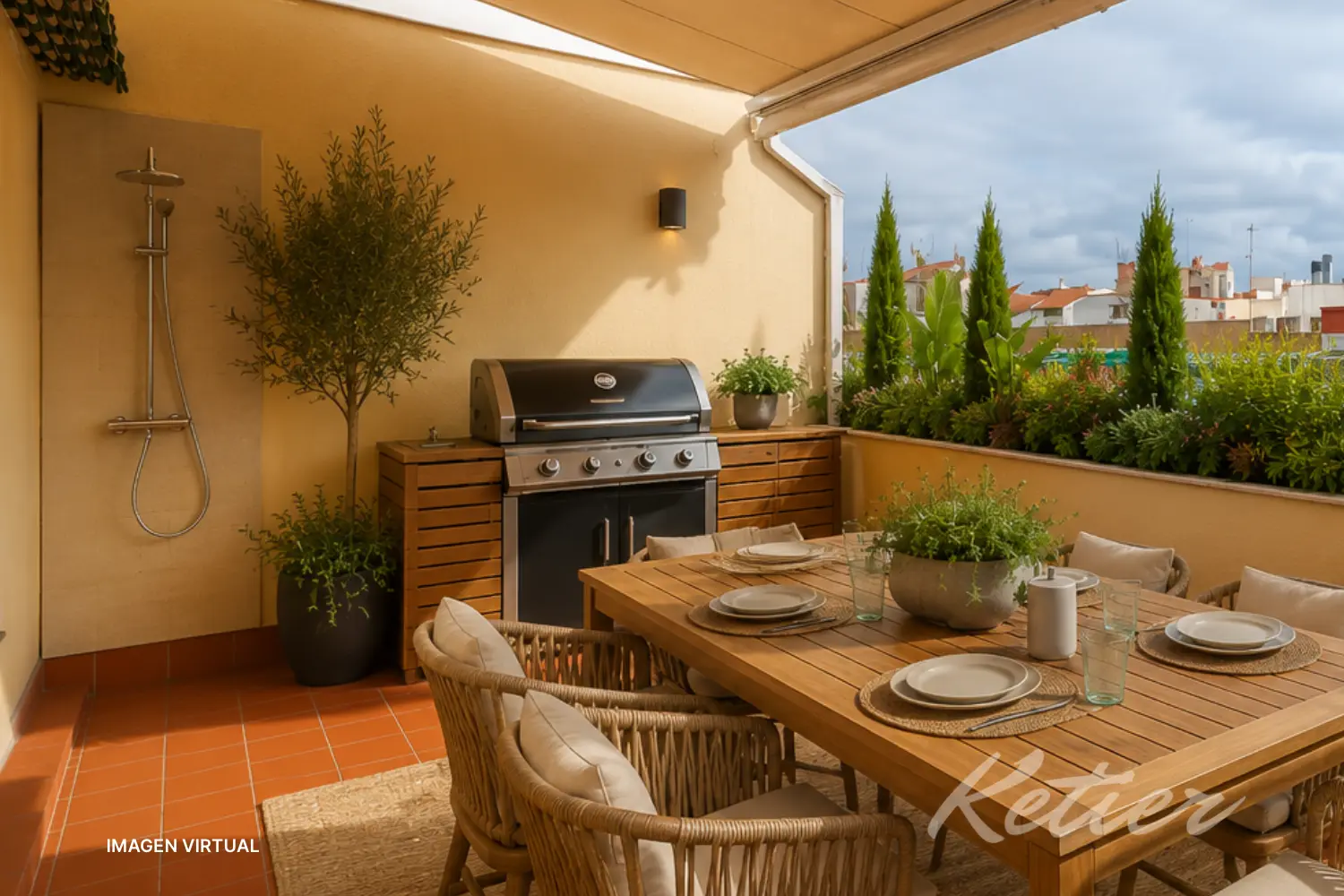 Atico en Chamberi Madrid Terraza Virtual