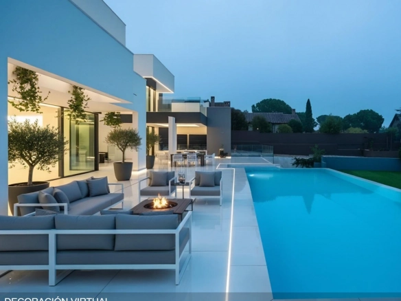 Chalet Independiente Club de Golf Las Rozas Piscina