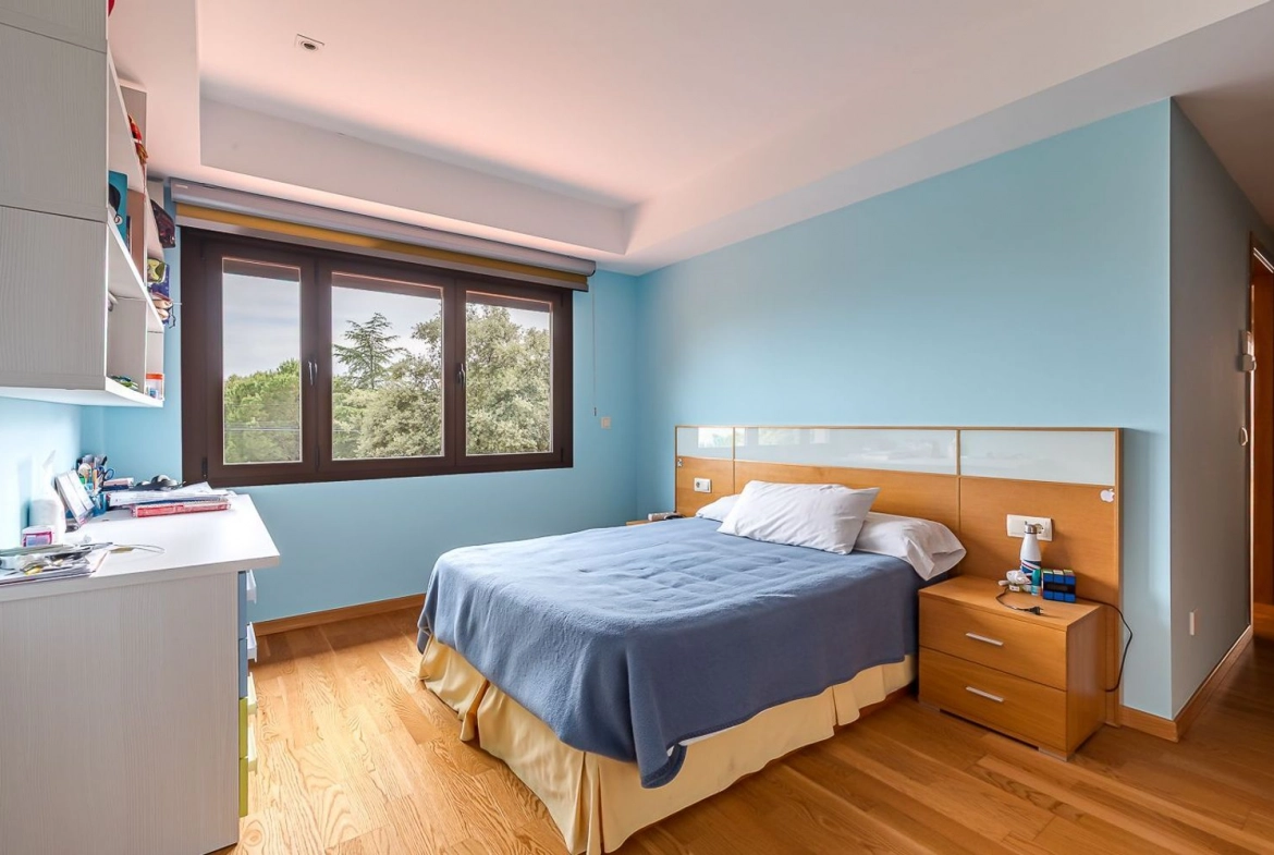 Chalet Independiente El Bosque Villaviciosa de Odon Dormitorio