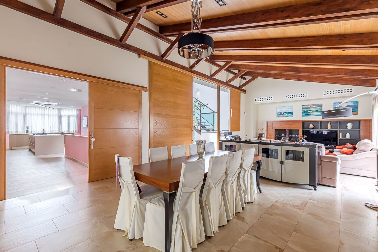 Chalet Independiente El Bosque Villaviciosa de Odon Salon Comedor