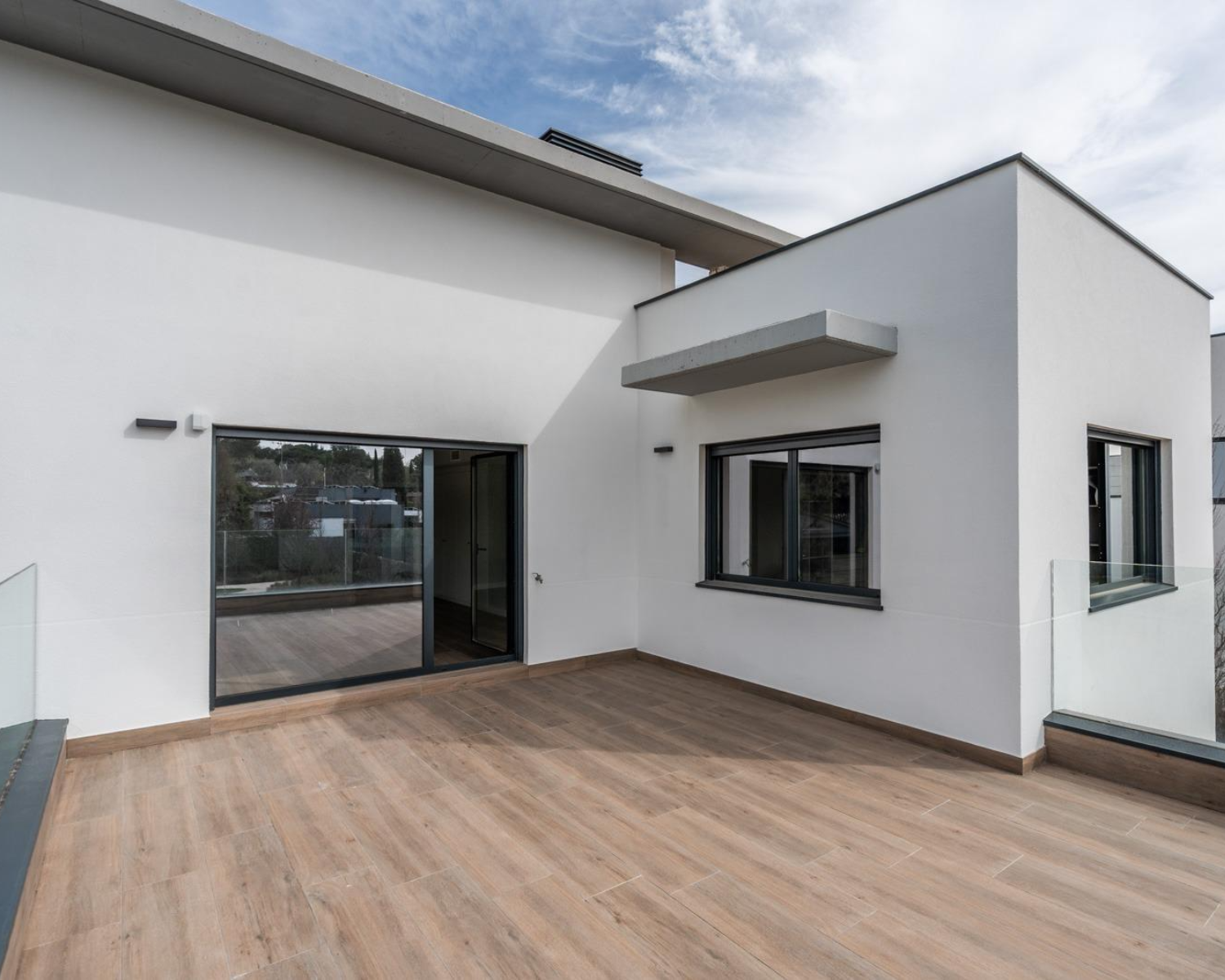 Chalet Independiente Villanueva de la Canada Terraza