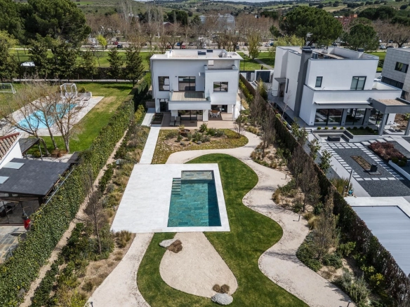 Chalet Independiente Villanueva de la Canada Vista Aerea