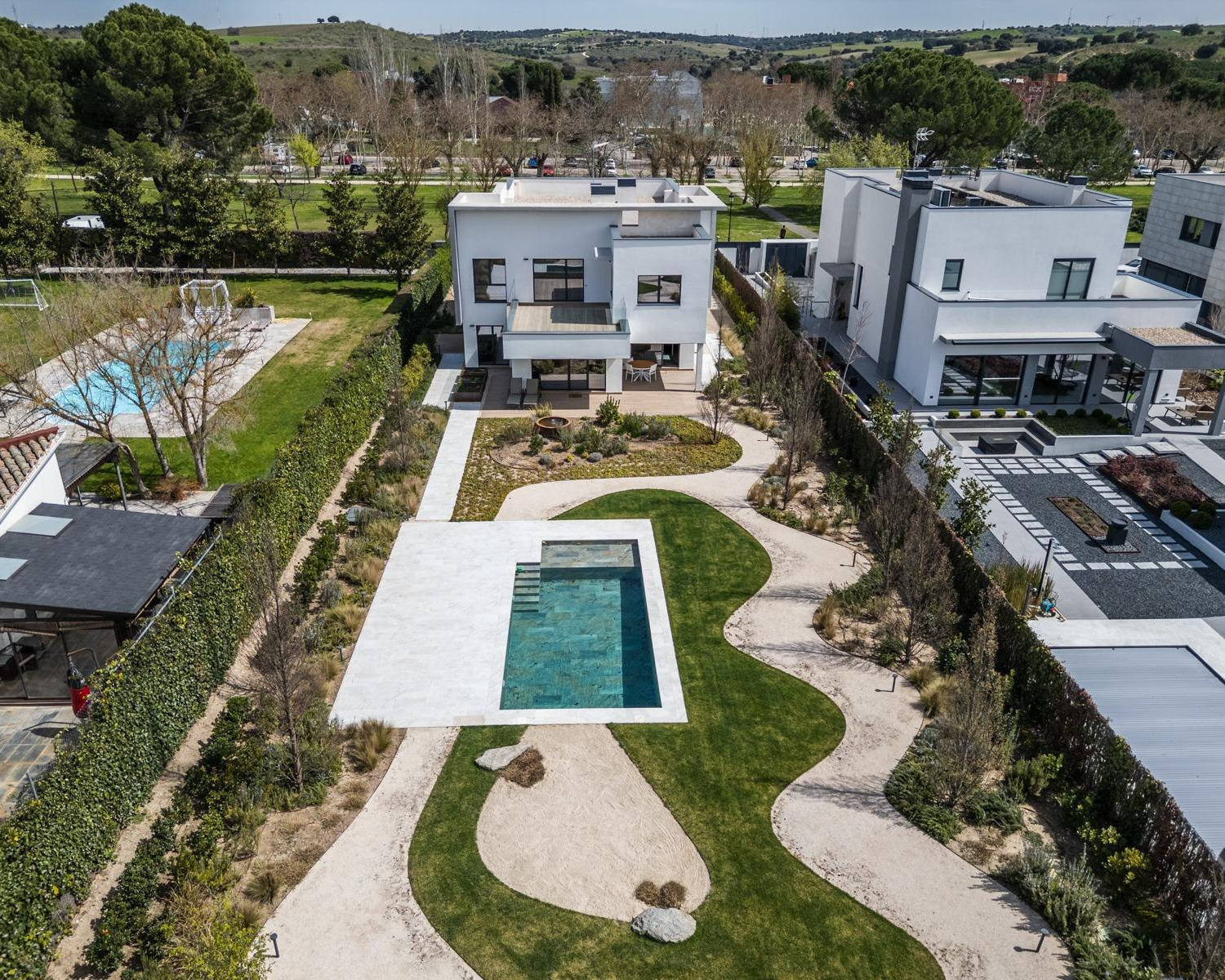 Chalet Independiente Villanueva de la Canada Vista Aerea