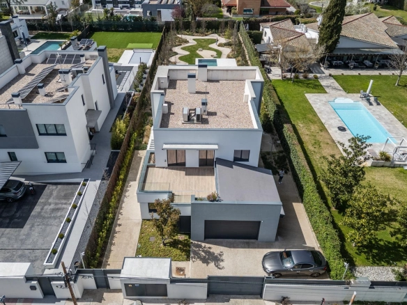 Chalet Independiente Villanueva de la Canada Vista Aerea