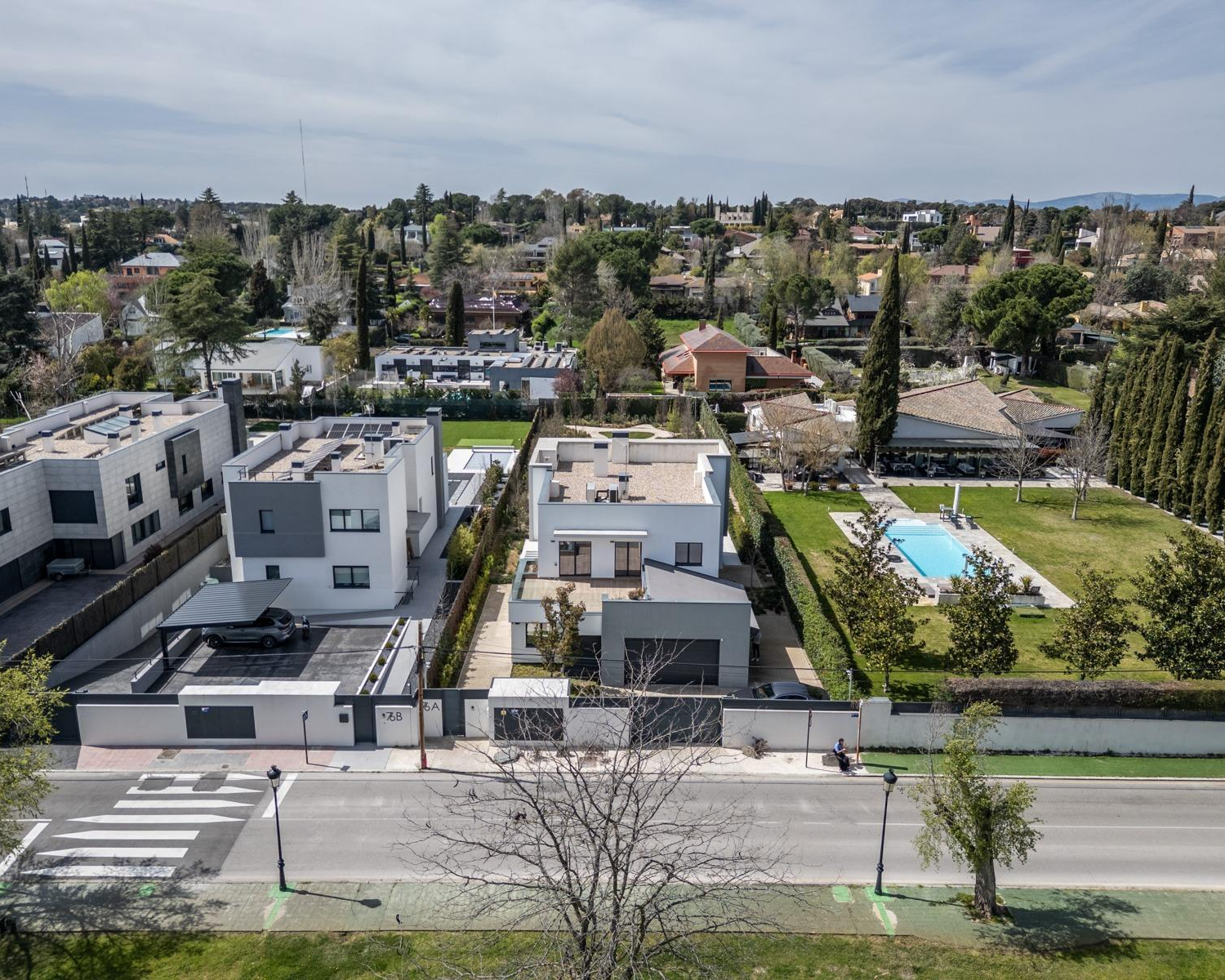 Chalet Independiente Villanueva de la Canada Vista Aerea