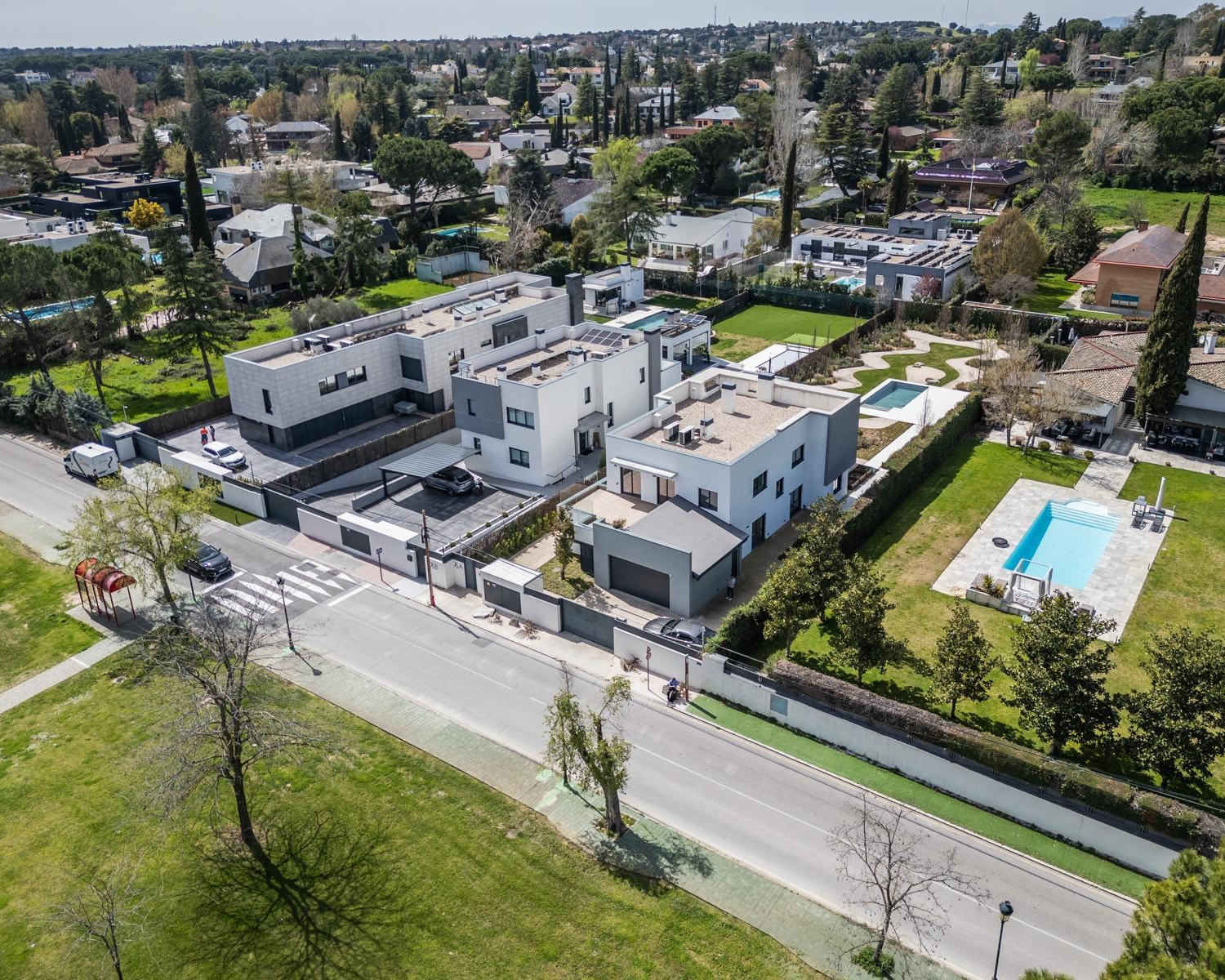 Chalet Independiente Villanueva de la Canada Vista Aerea