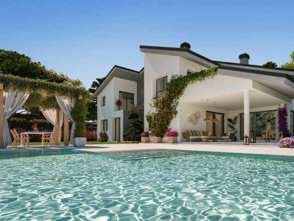 Chalet Pareado Galapagar Piscina