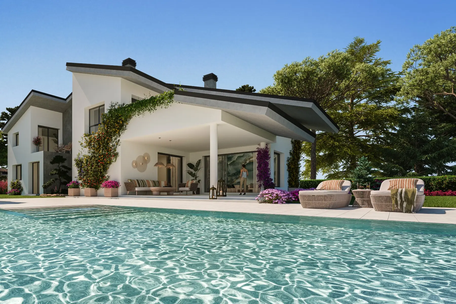 Chalet Pareado Galapagar Piscina