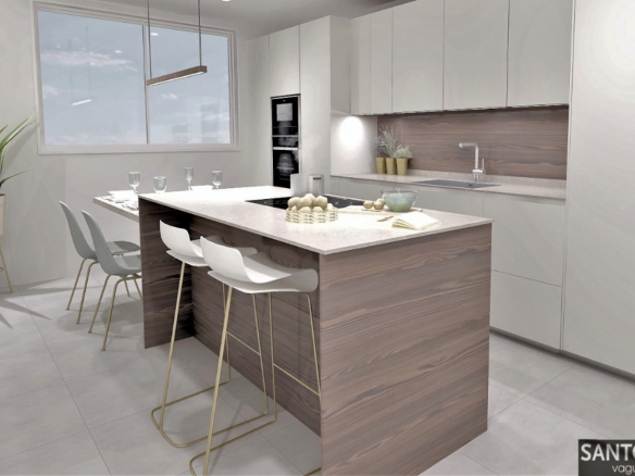 Chalet Pareado Obra Nueva Pozuelo Cocina