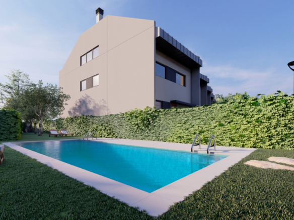 Chalet Pareado Obra Nueva Pozuelo Piscina