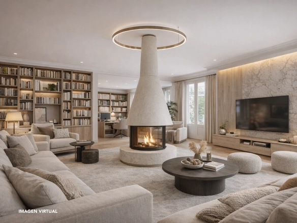 Malasana Piso Sala Estar Virtual