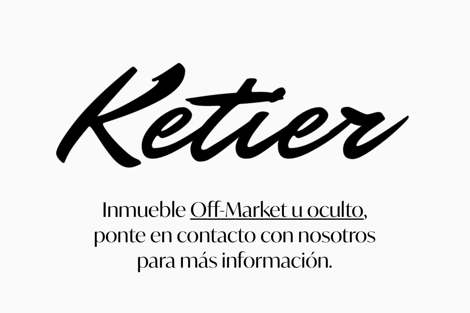 Off Market Oculto
