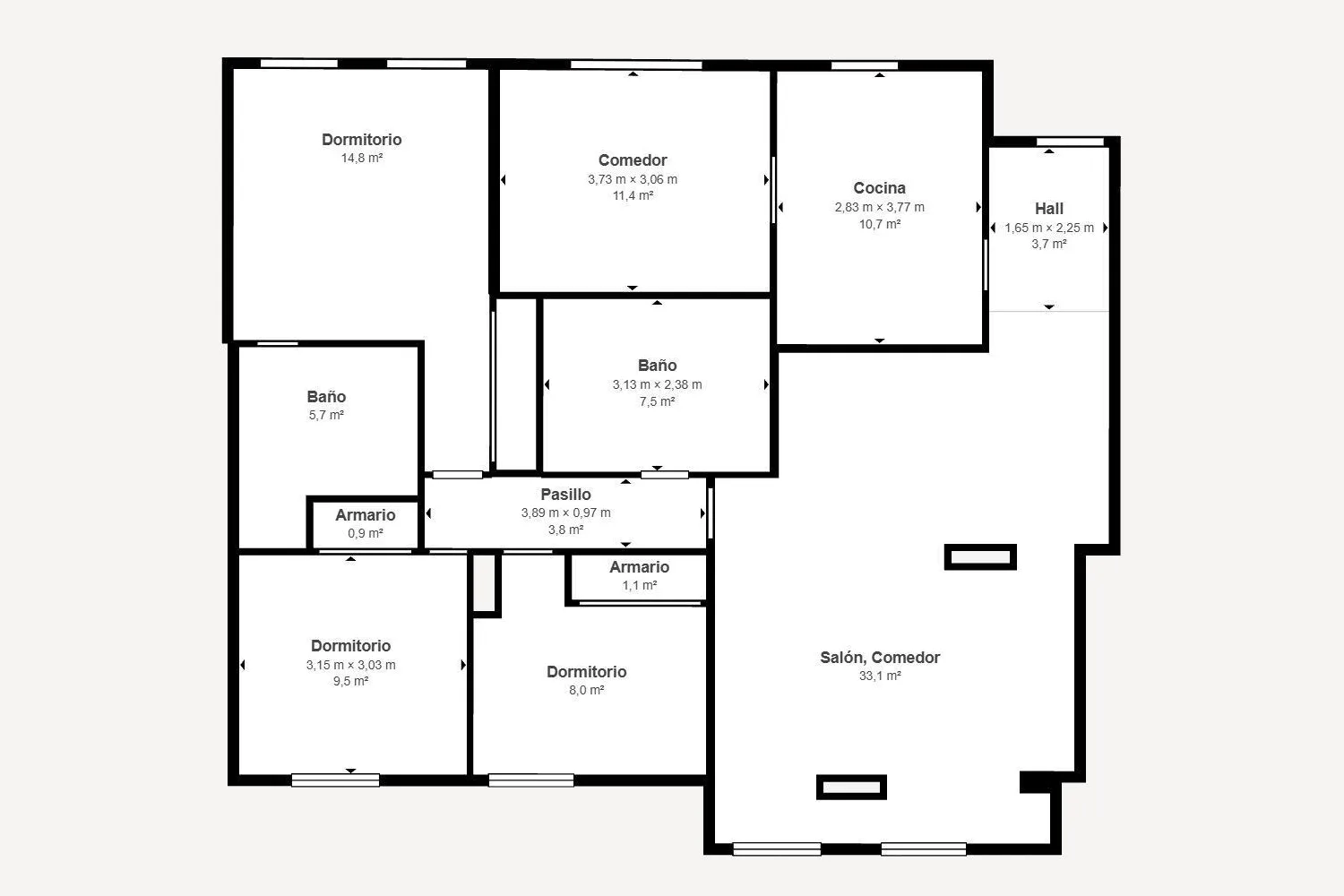 Piso Guindalera Salamanca Plano