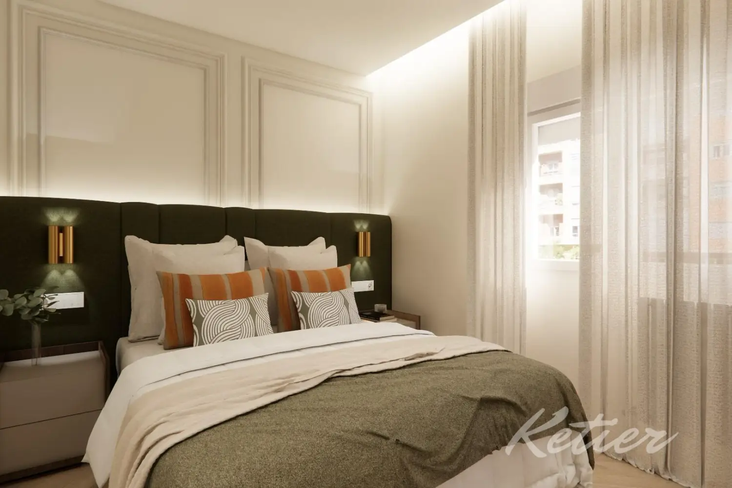 Piso Premium Madrid Dormitorio