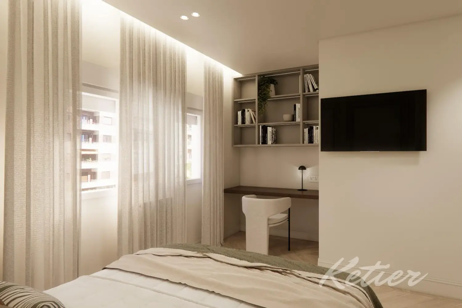 Piso Premium Madrid Dormitorio