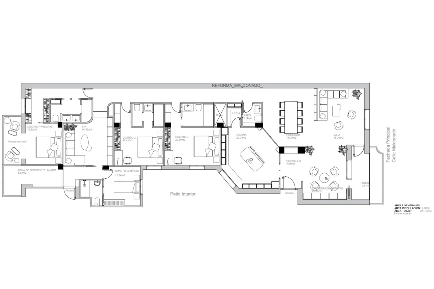 Piso Lujo Chanmartin Plano