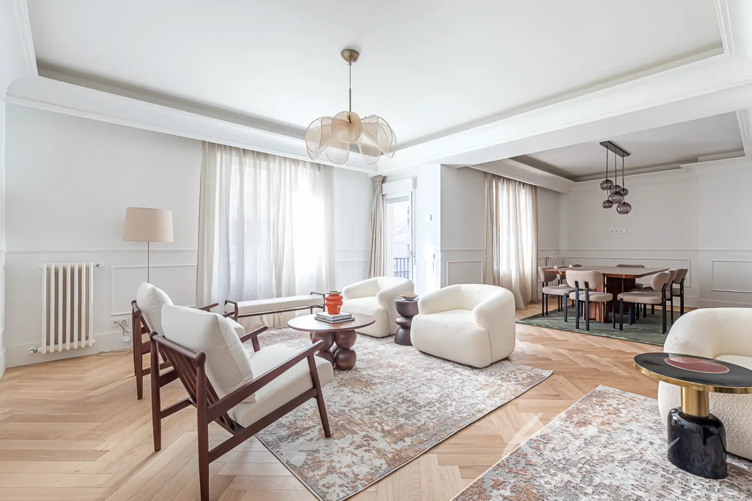 Luxury apartment living room in the Salamanca District