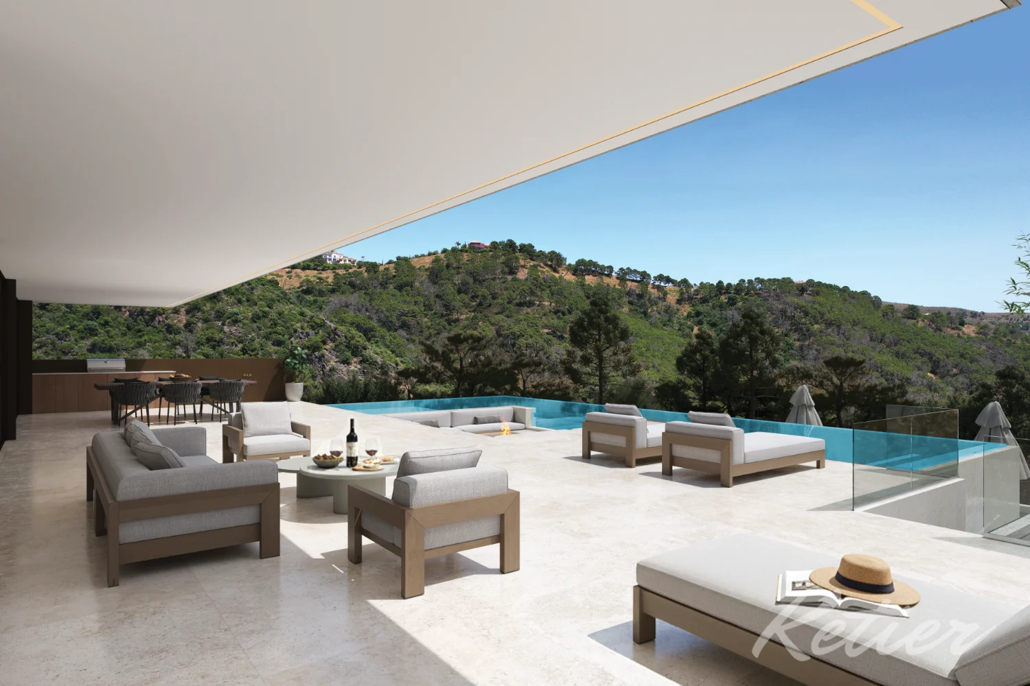 Villa Marbella Benhabis Terraza