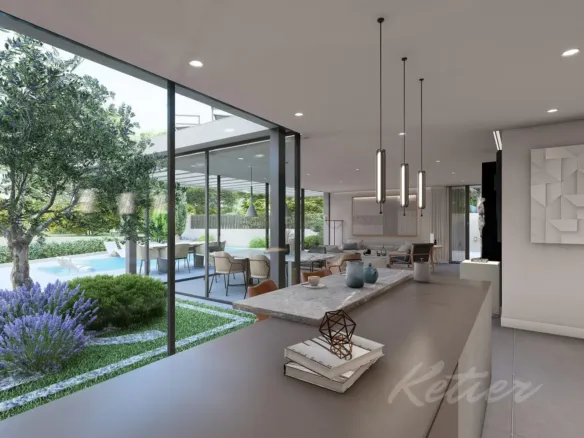 Designer detached villa with a pool in Las Rozas