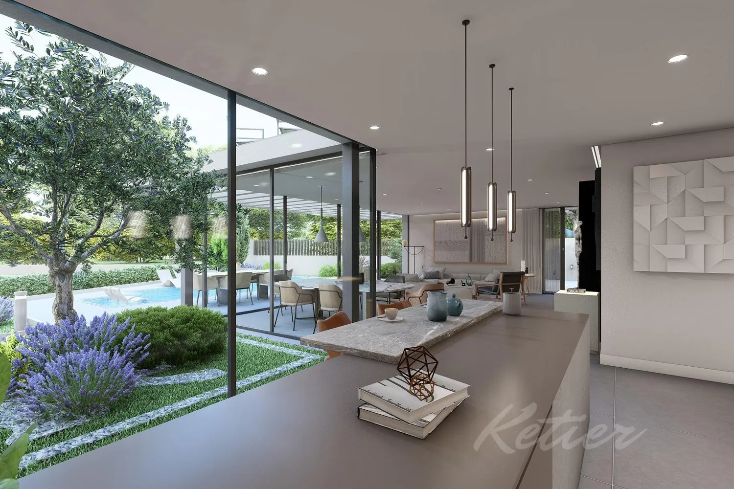 Designer detached villa with a pool in Las Rozas