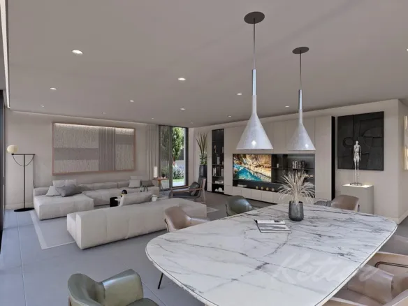 Designer detached villa with a pool in Las Rozas