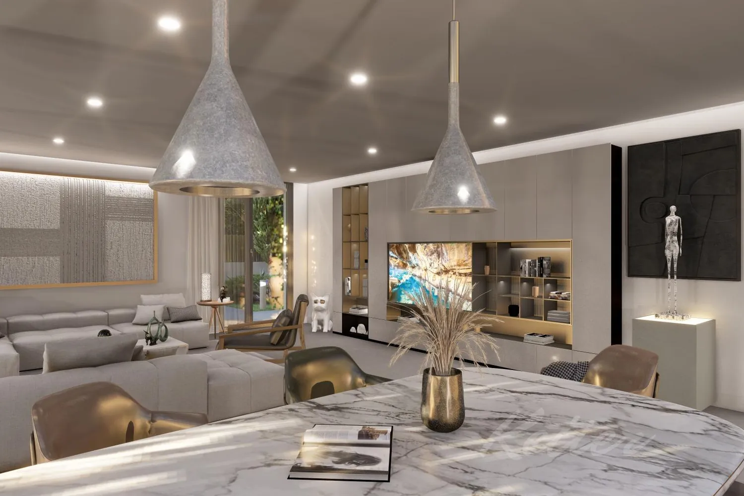 Designer detached villa with a pool in Las Rozas