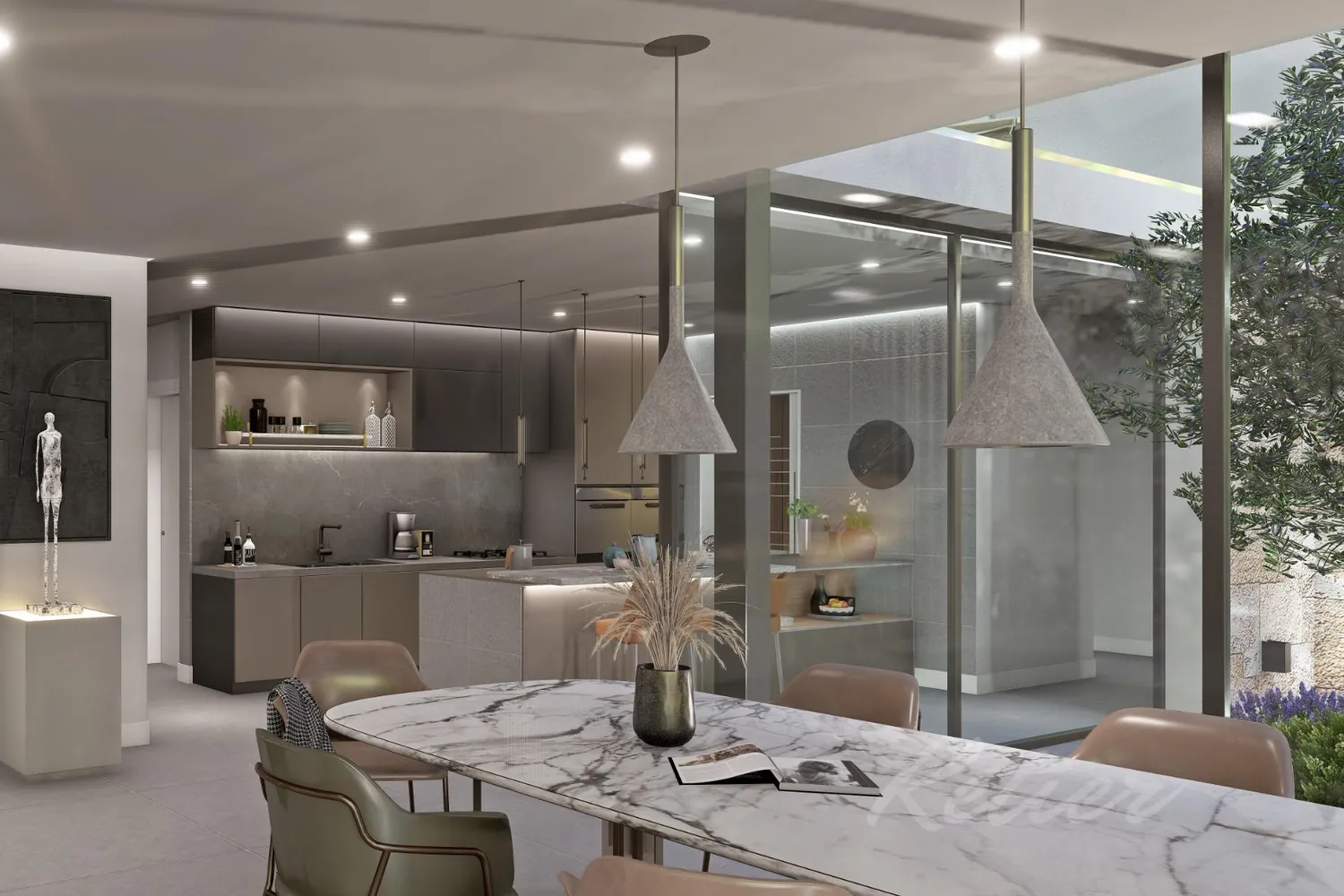 Designer detached villa with a pool in Las Rozas