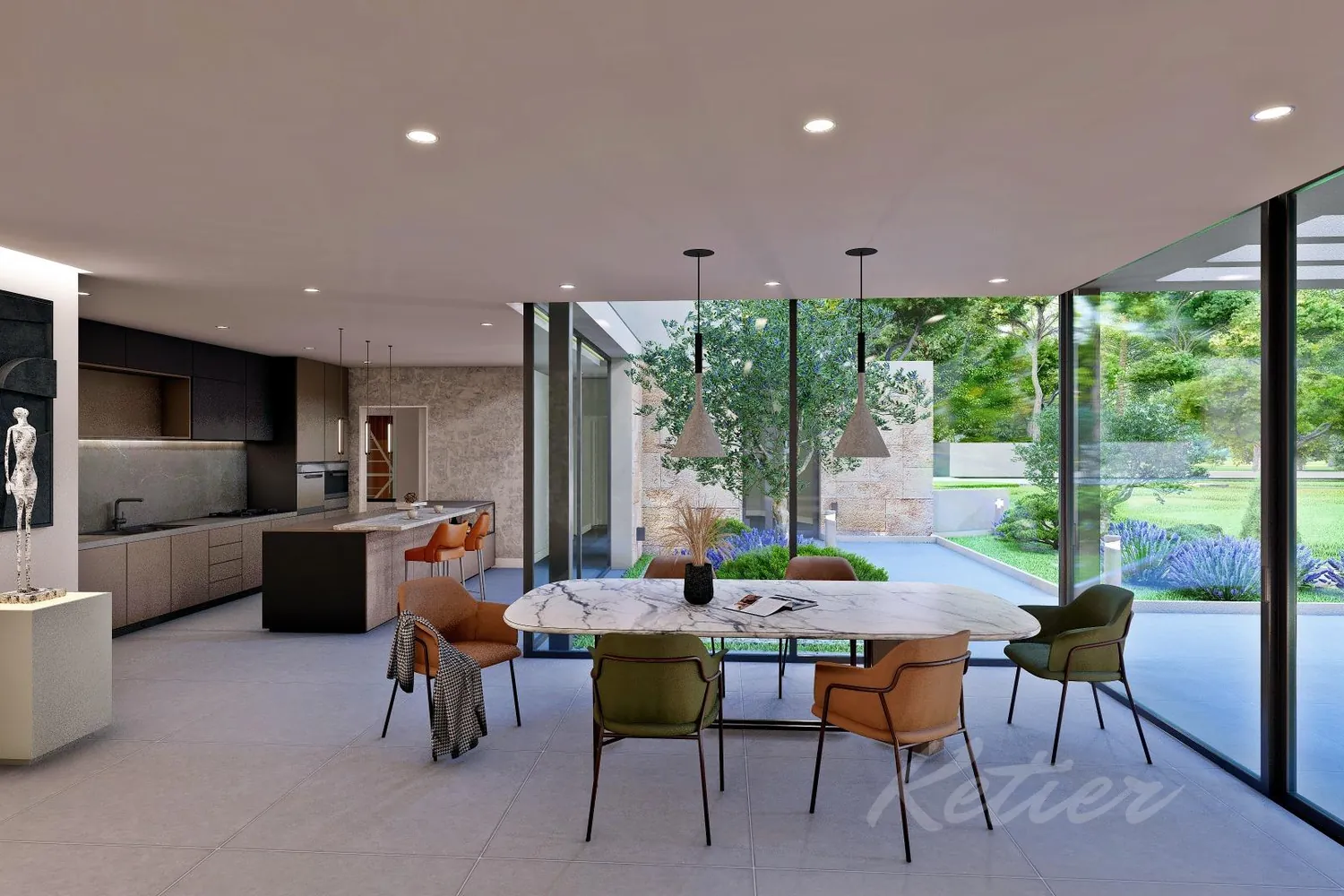 Designer detached villa with a pool in Las Rozas