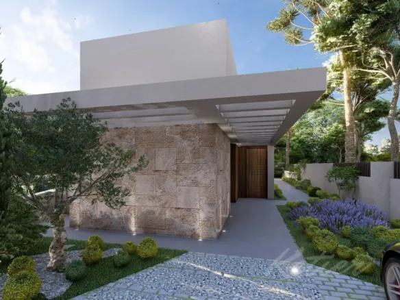 Designer detached villa with a pool in Las Rozas