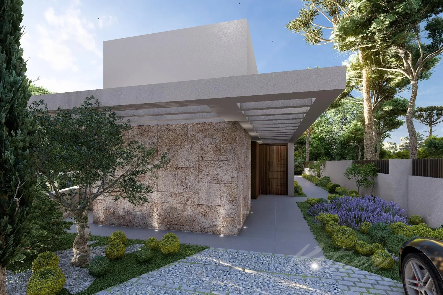 Designer detached villa with a pool in Las Rozas
