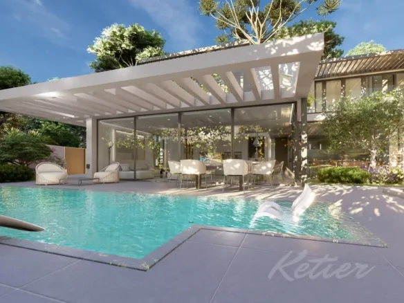 Designer detached villa with a pool in Las Rozas