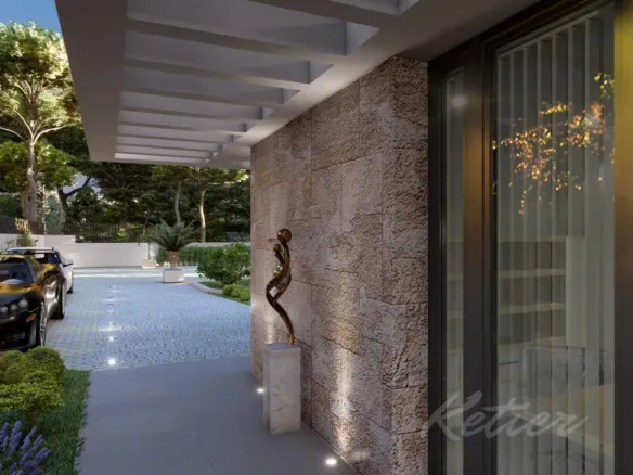 Designer detached villa with a pool in Las Rozas