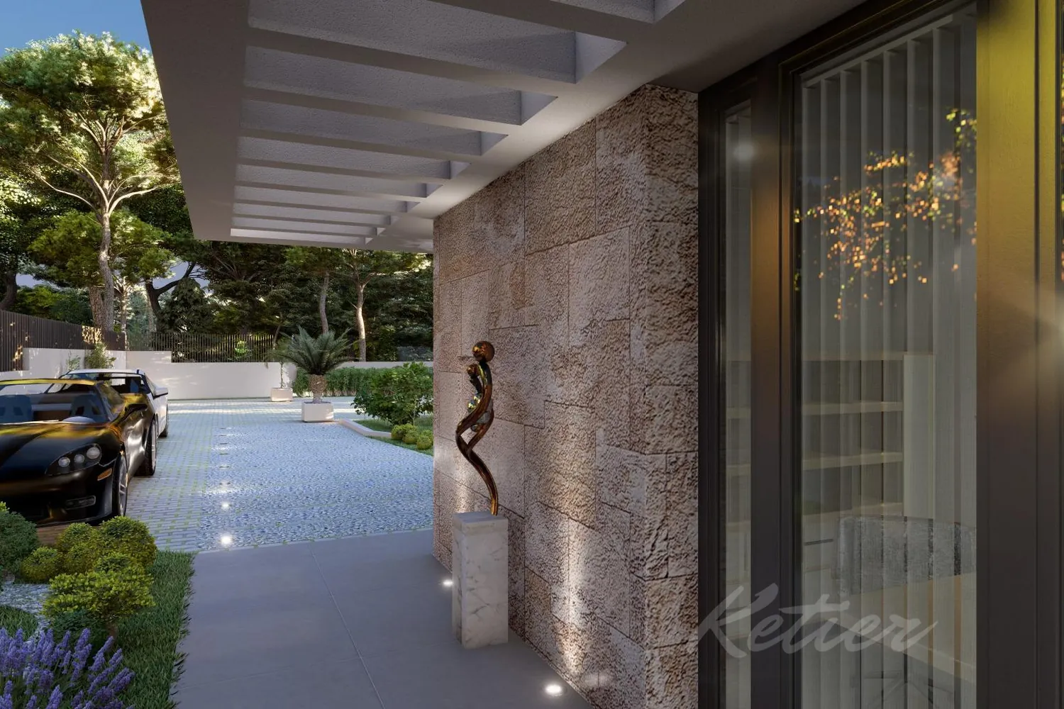 Designer detached villa with a pool in Las Rozas