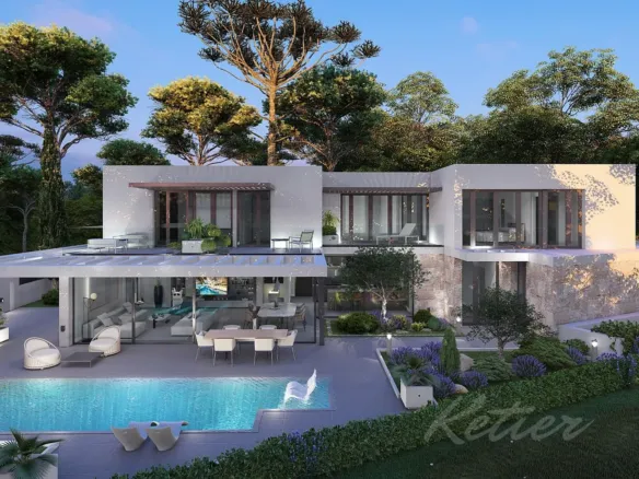 Designer detached villa with a pool in Las Rozas