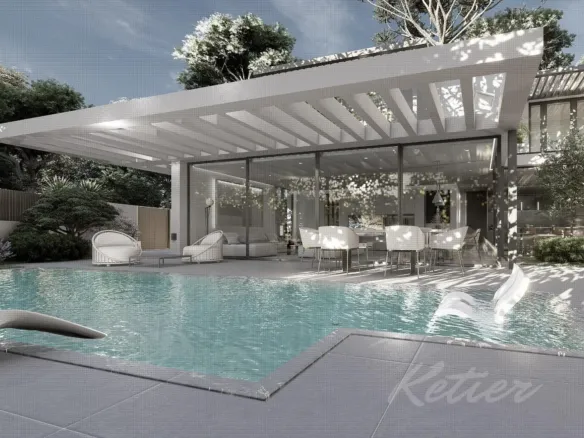 Designer detached villa with a pool in Las Rozas