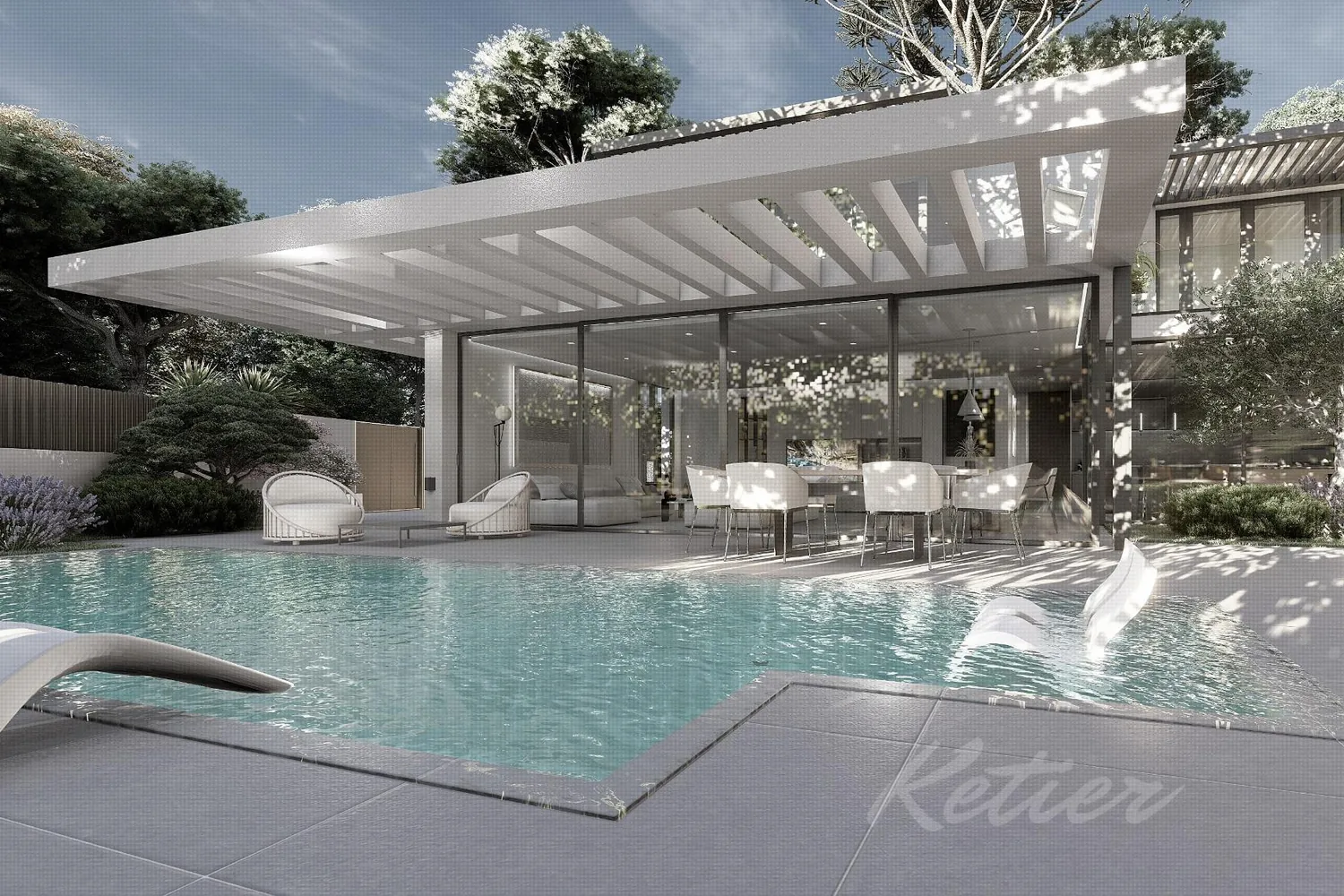 Designer detached villa with a pool in Las Rozas