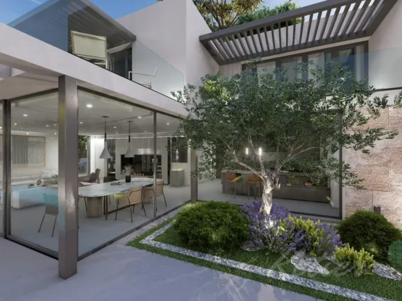Designer detached villa with a pool in Las Rozas