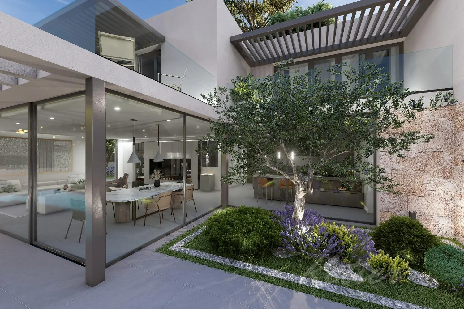 Designer detached villa with a pool in Las Rozas