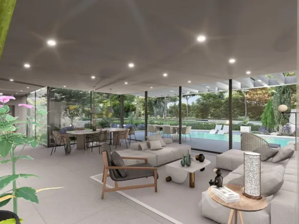 Designer detached villa with a pool in Las Rozas