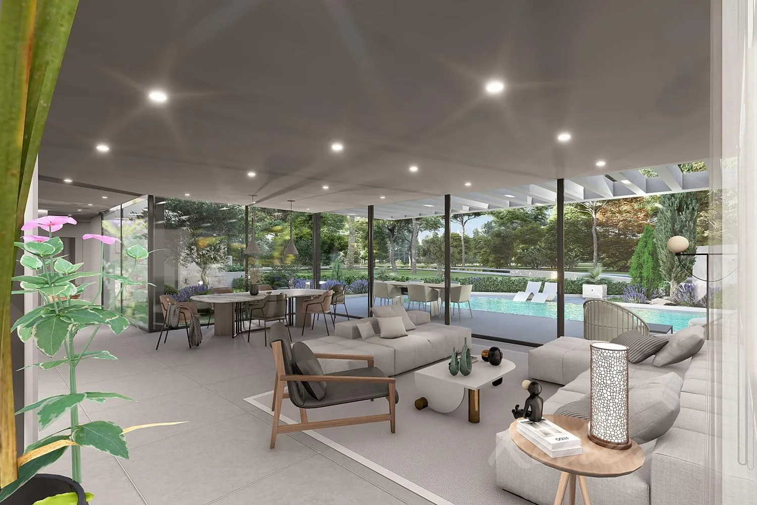 Designer detached villa with a pool in Las Rozas