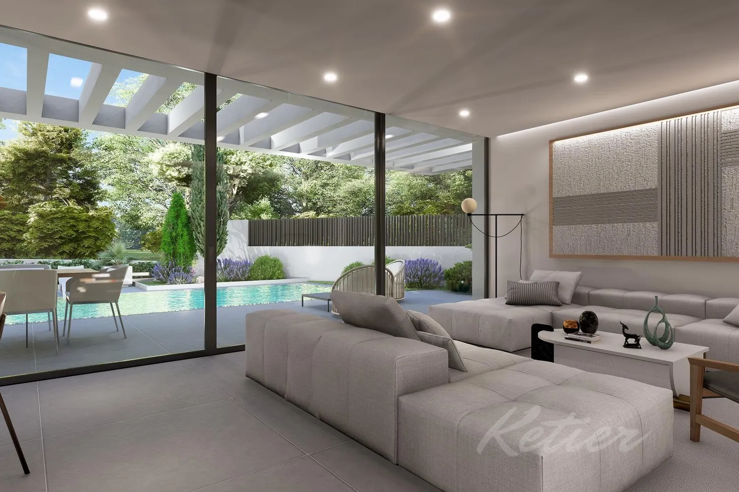 Designer detached villa with a pool in Las Rozas