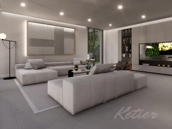 Designer detached villa with a pool in Las Rozas