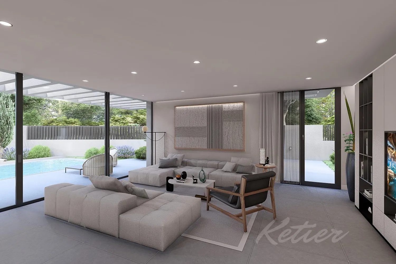 Designer detached villa with a pool in Las Rozas