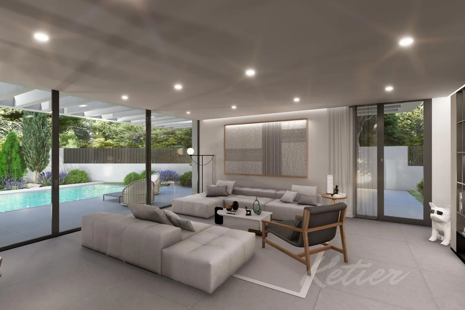Designer detached villa with a pool in Las Rozas