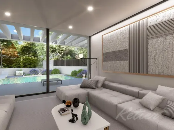Designer detached villa with a pool in Las Rozas