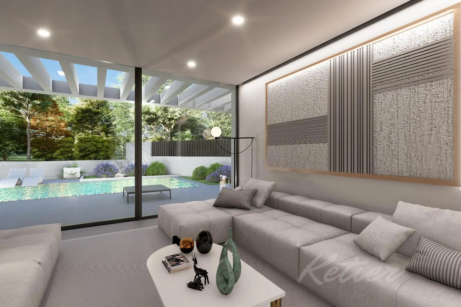 Designer detached villa with a pool in Las Rozas