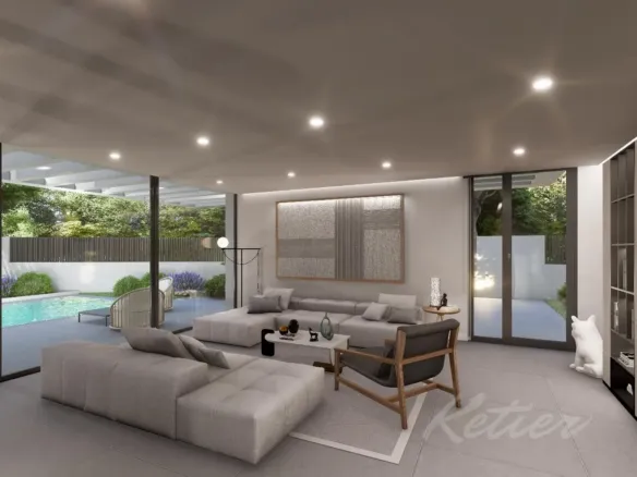 Designer detached villa with a pool in Las Rozas