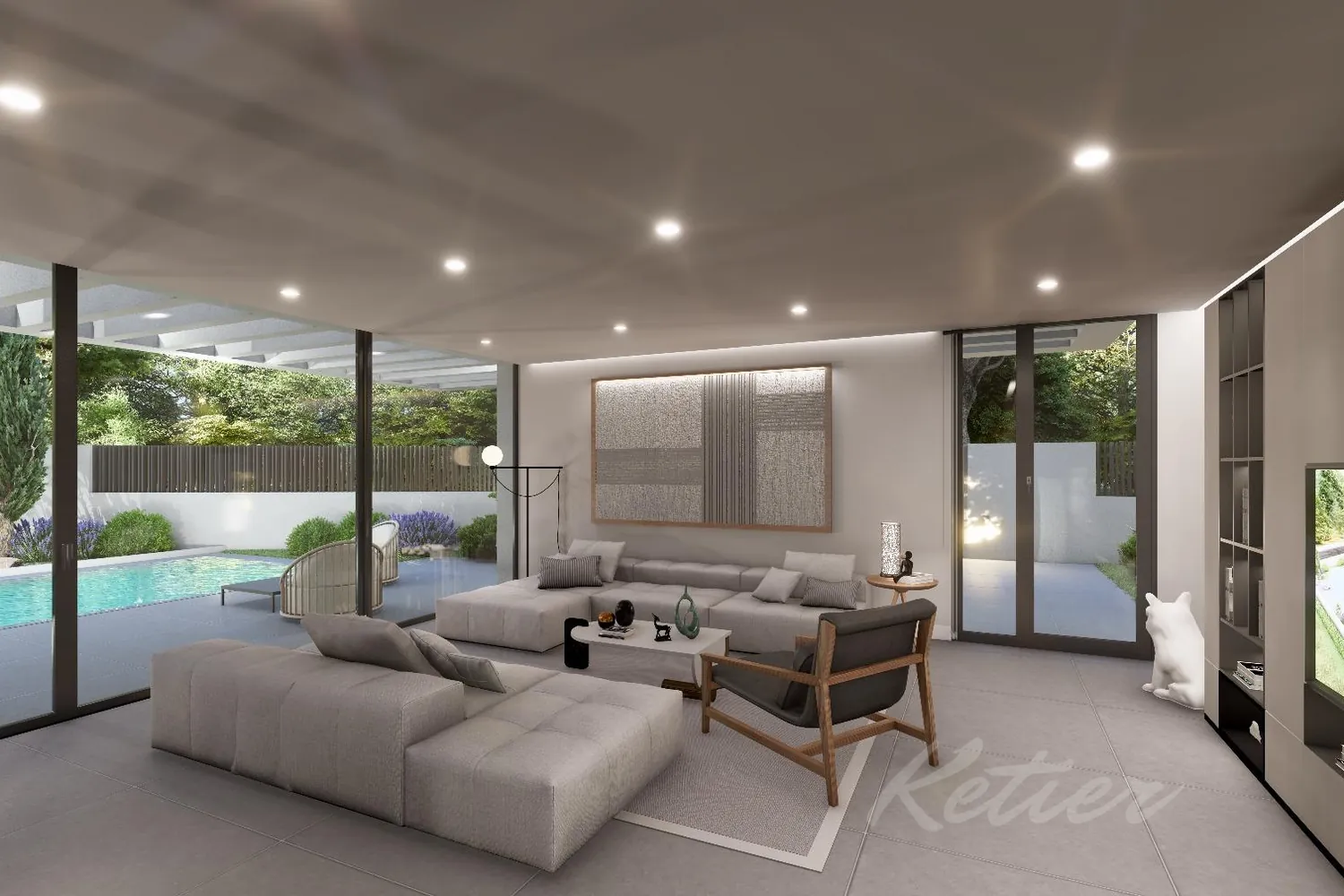 Designer detached villa with a pool in Las Rozas